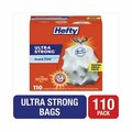 Reynolds Ultra Strong Tall Kitchen And Trash Bags, 13 Gal, 0.9 Mil, 23.75in X 24.88in, White, 110PK E88368